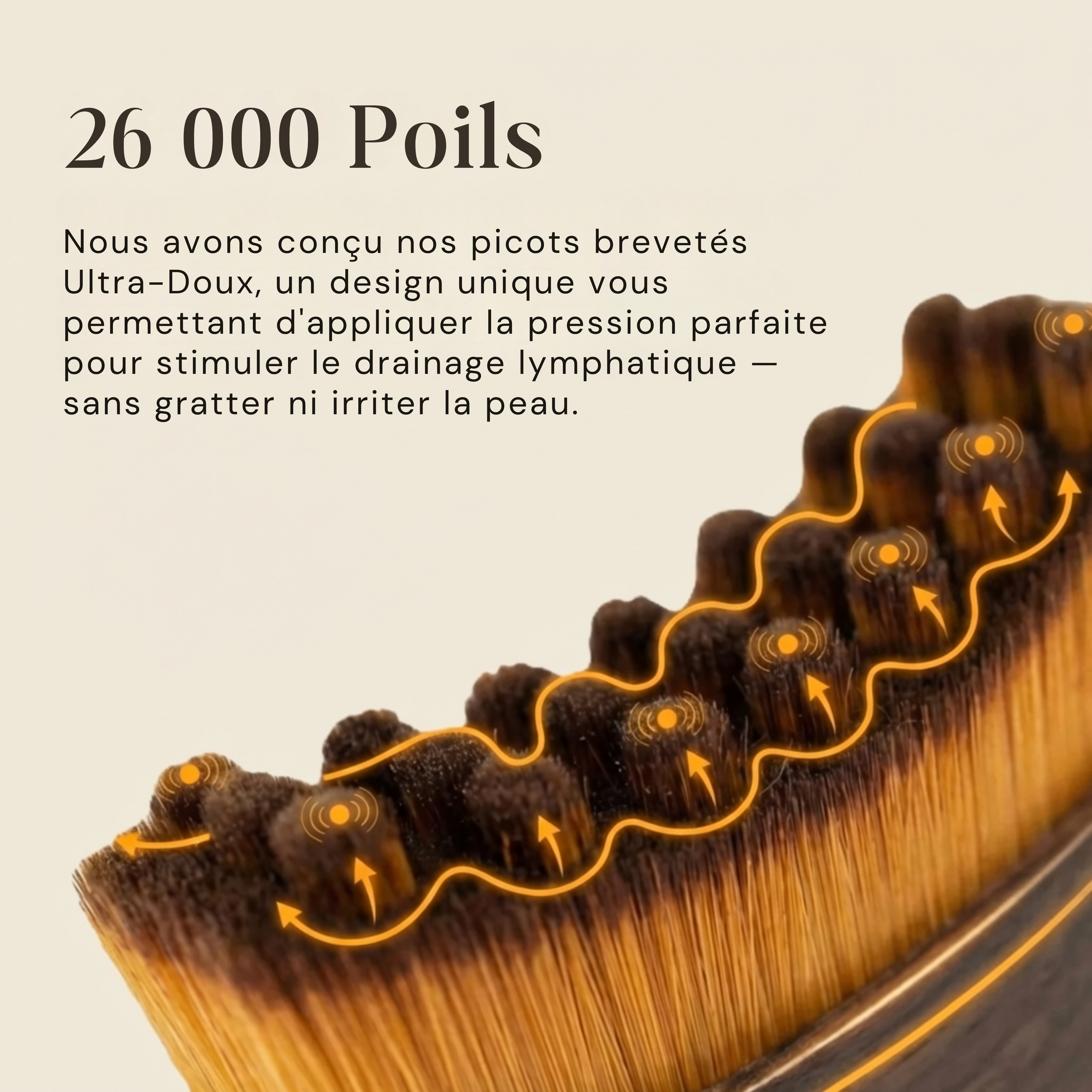 Rituéa I Brosse de massage lymphatique