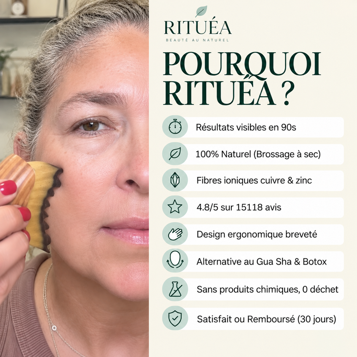 Brosse lymphatique visage RITUÉA
