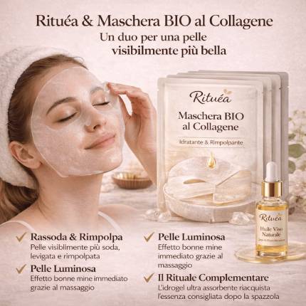 6 Maschere Bio-Collagen - Idratazione Intensa