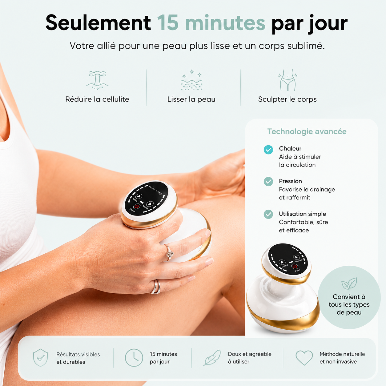 Rituea Sculpt™ I Une peau plus lisse et un corps visiblement raffermi depuis chez vous